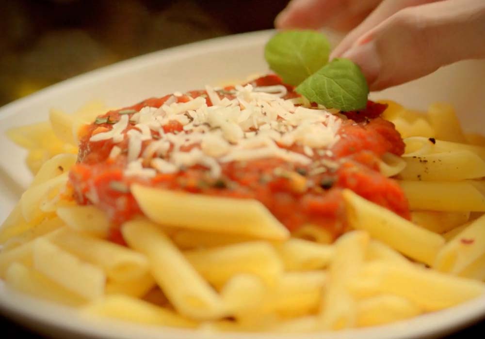 Food styling para comercial de pastas Monticello